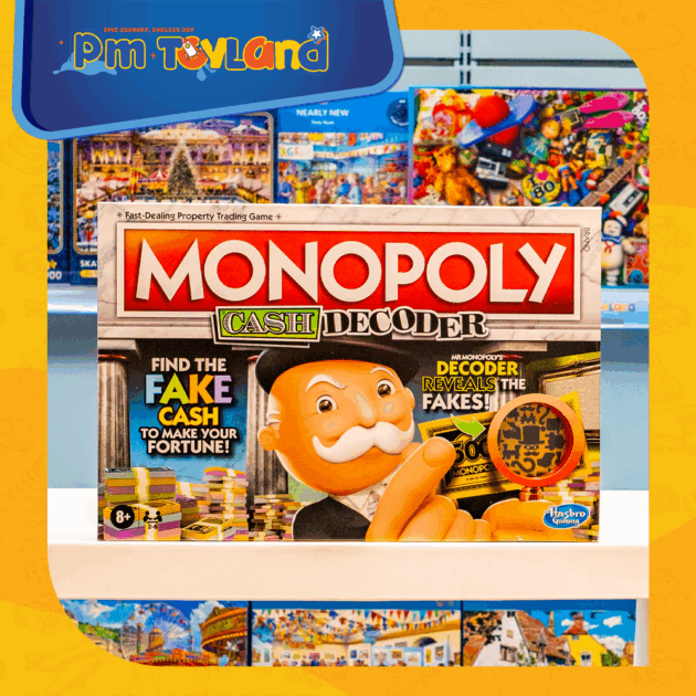 Monopoly Board Game Cash Decoder Unpunched Card Complete Hasbro Gaming