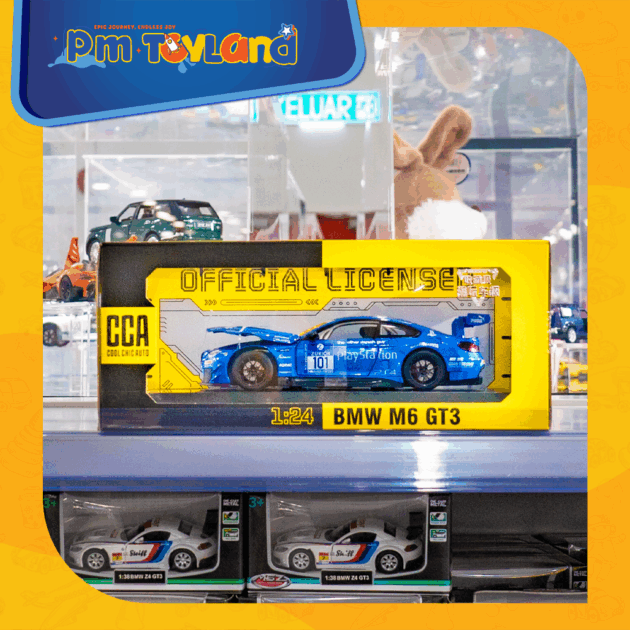 CCA 1:24 Scale for BMW M6 GT3 Supercar Model - Blue