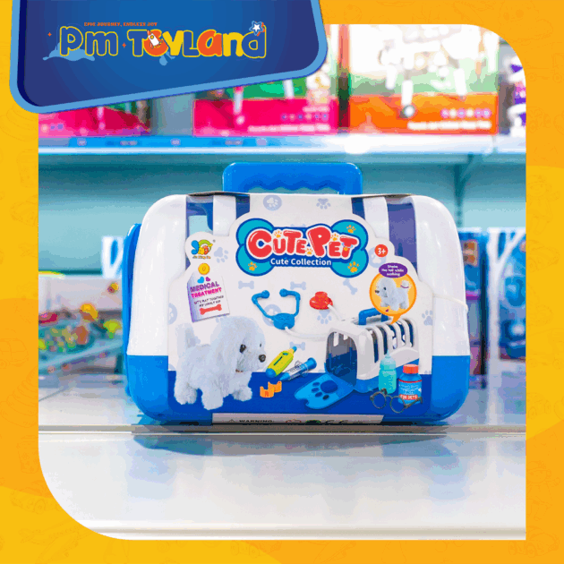 Kids Role Playing Pet Doctor Toys Dog Pet Care Toy Pet Doctor Set