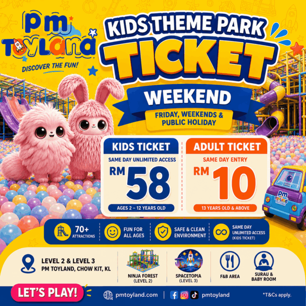 PM Toyland Admission Ticket (Weekend)