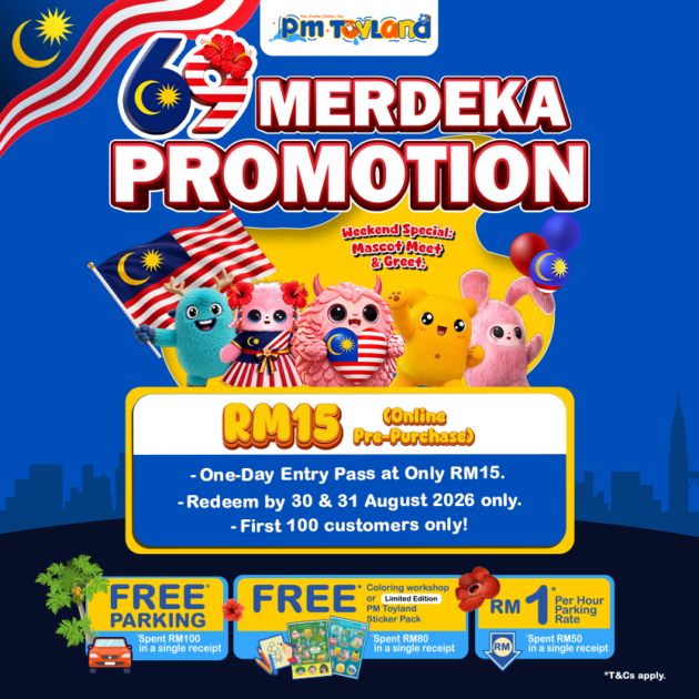 Merdeka Special Kids Ticket - Pre-Order for 30 & 31 August