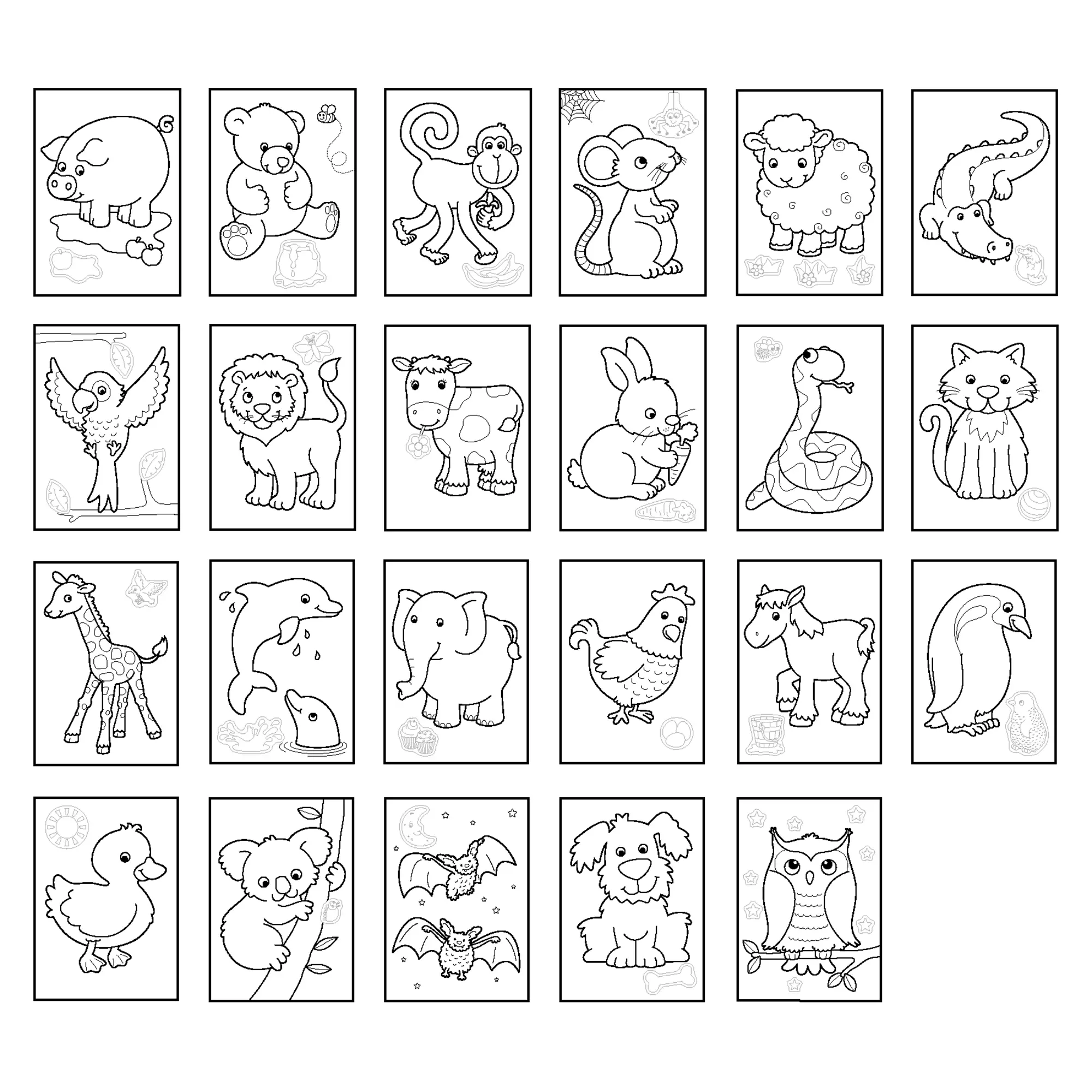 COLOURING BOOK - ANIMALS - Image 3