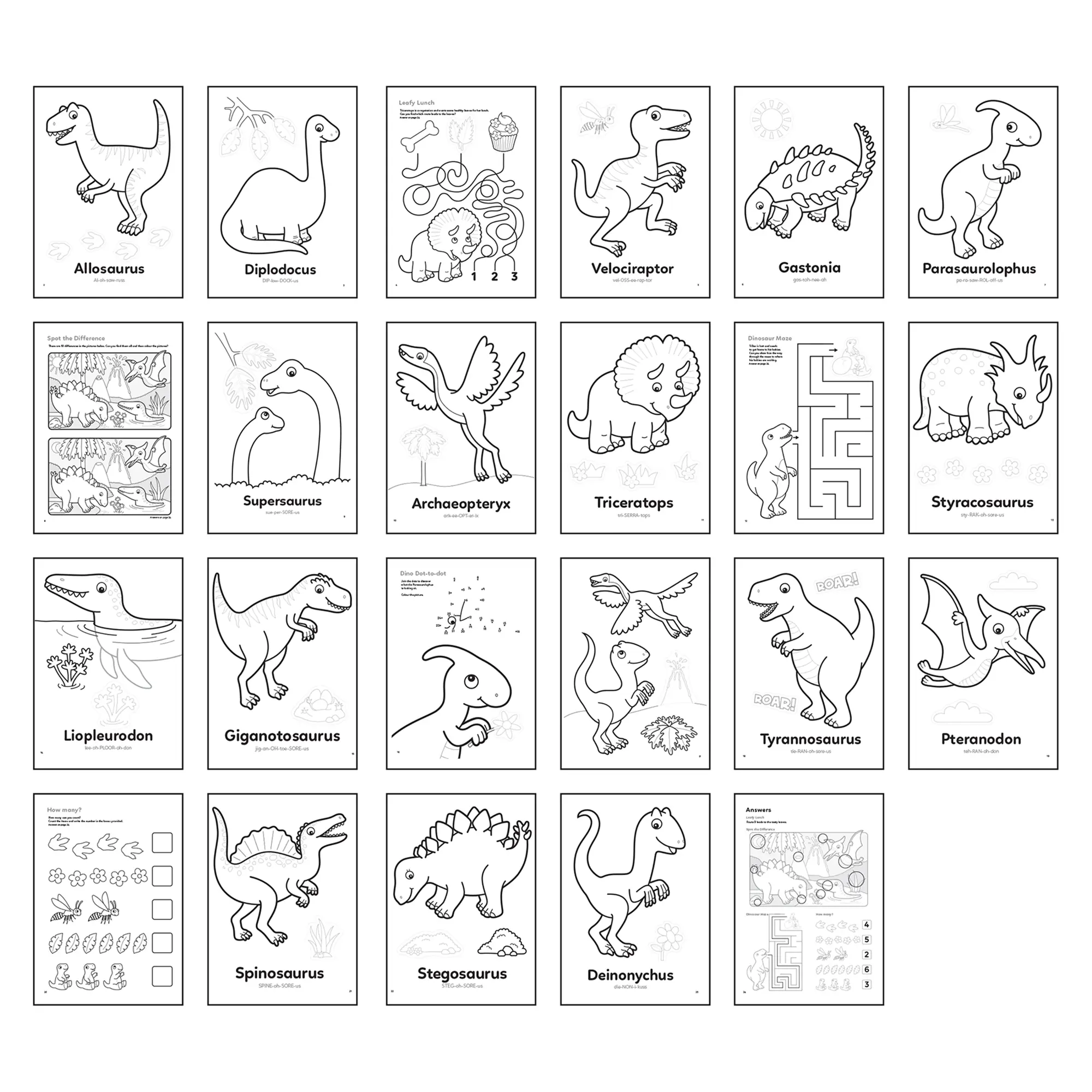COLOURING BOOK - DINOSAUR - Image 5