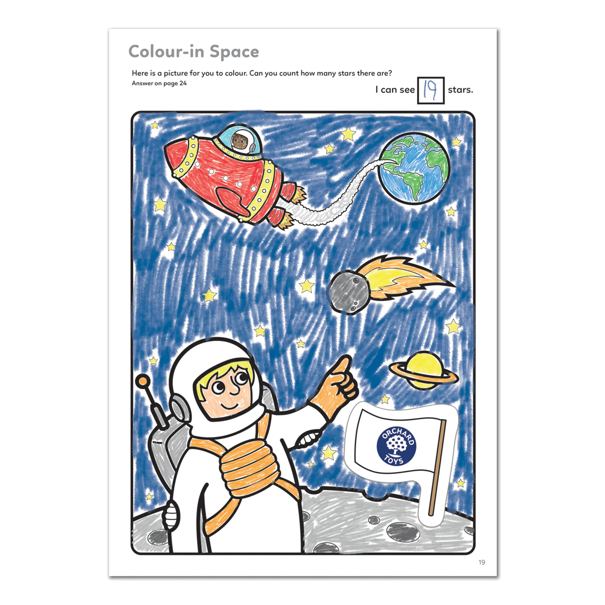 COLOURING BOOK - OUTER SPACE - Image 3
