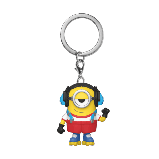 47797POP KEYCHAIN: MINIONS 2- ROLLER SKATING STUART