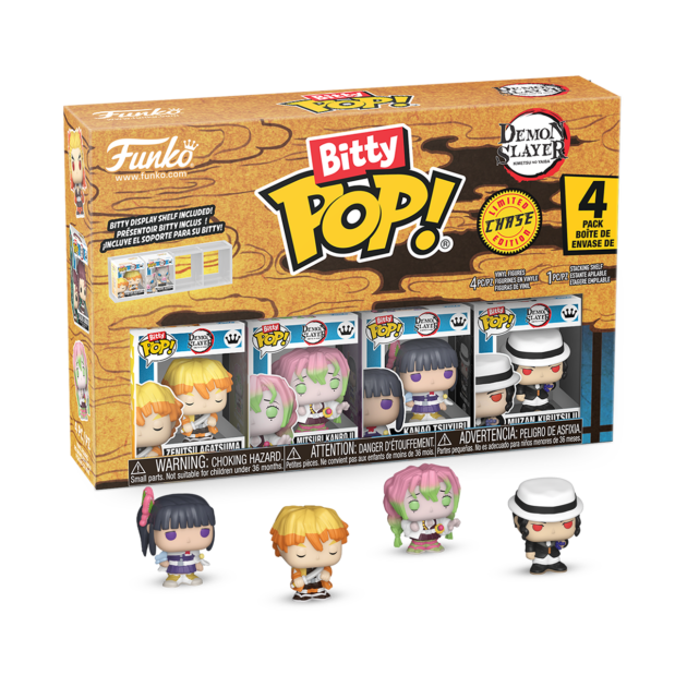86949BITTY POP: DEMON SLAYER-ZENITSU 4PK