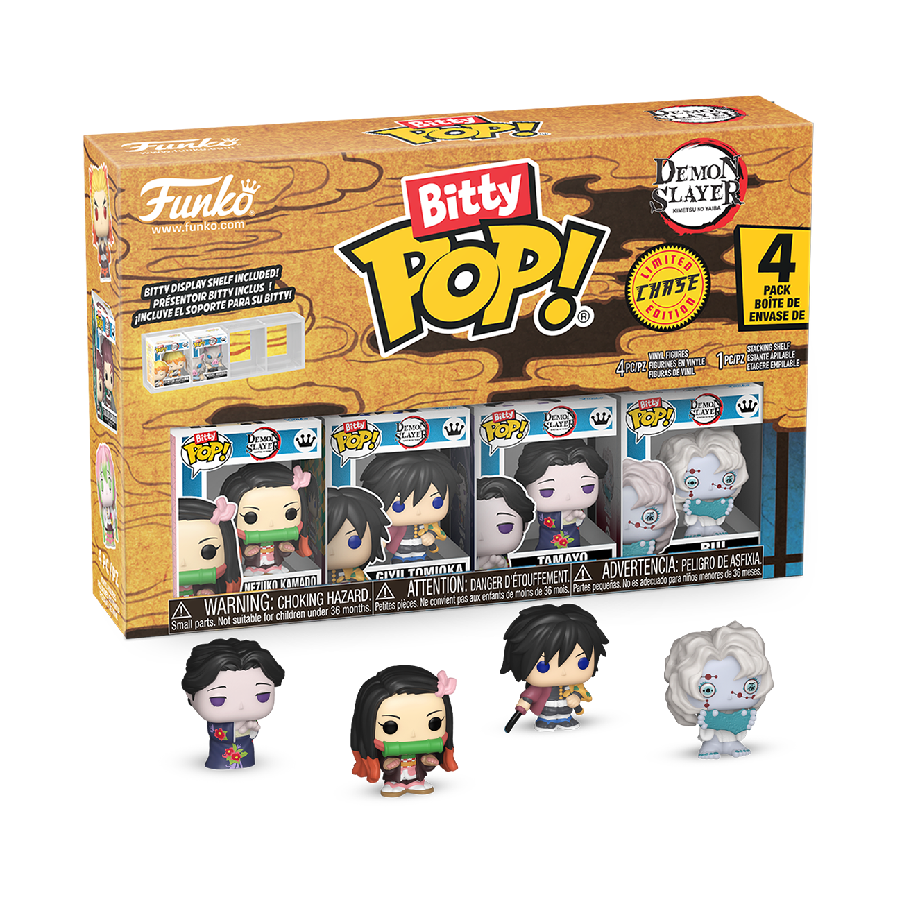 86950BITTY POP: DEMON SLAYER- NEZUKO 4PK