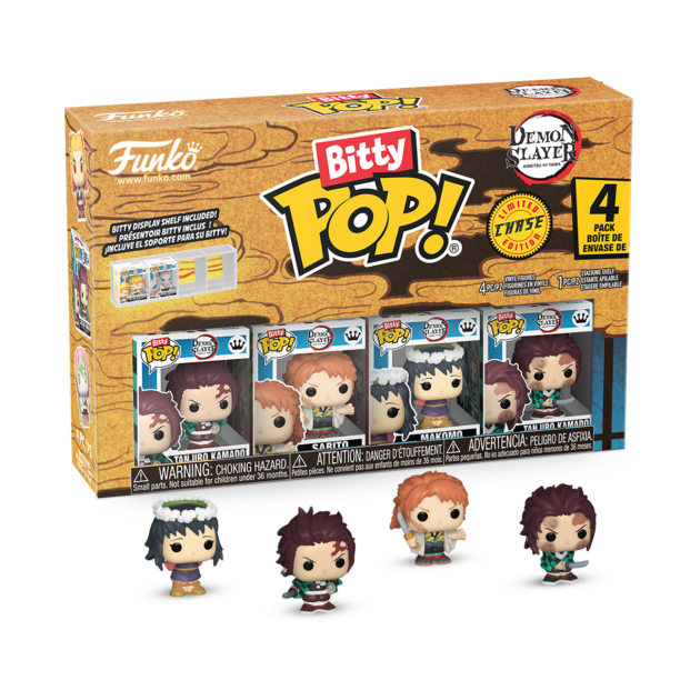 86952BITTY POP: DEMON SLAYER-TANJIRO 4PK