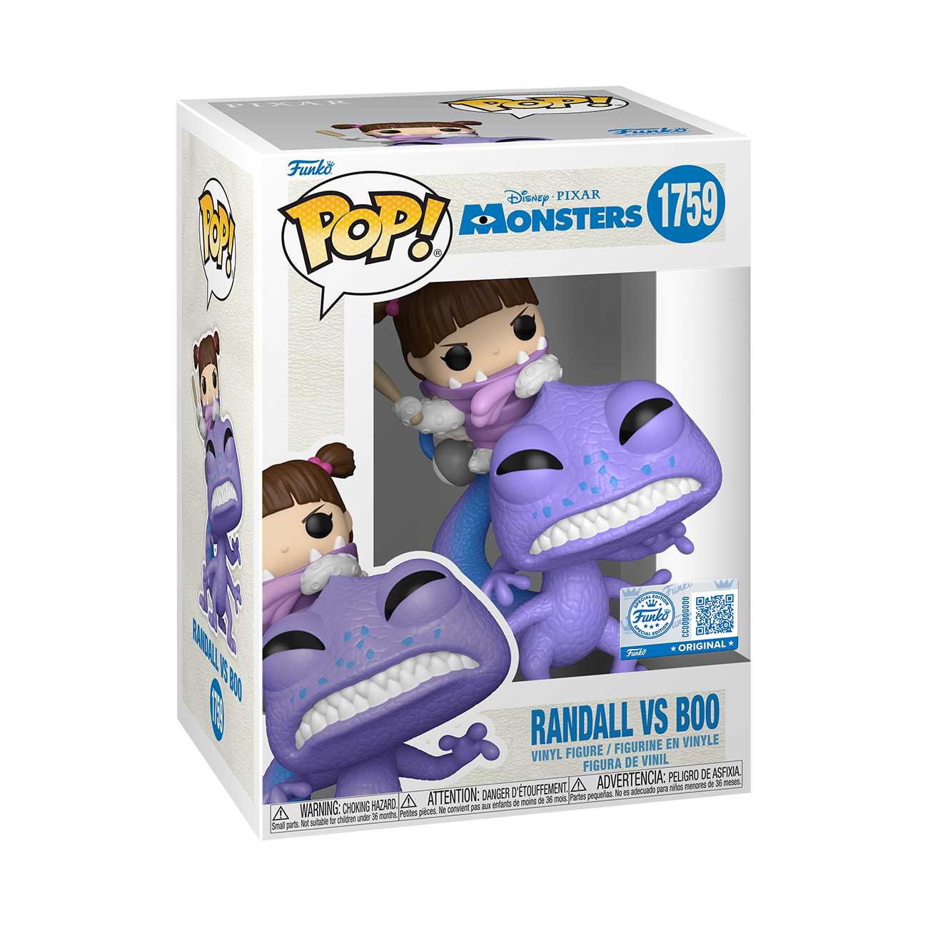 88565POP DISNEY: MNSTRS INC- RANDALL/BOO W/CH - Image 2