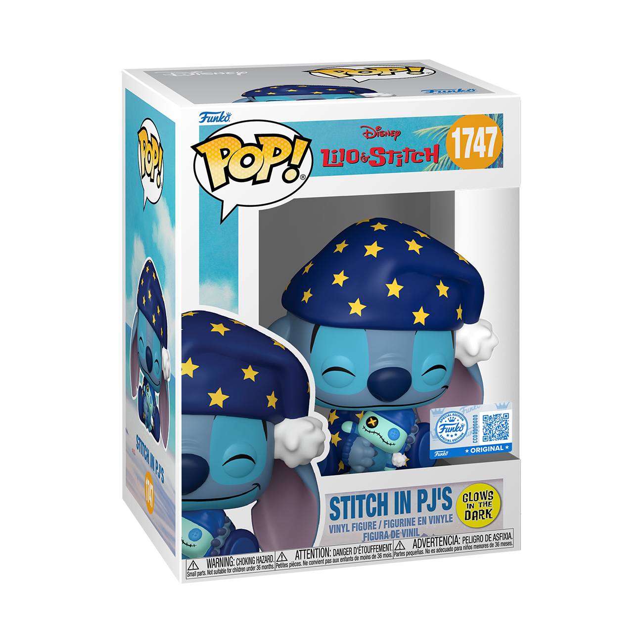 91921POP VINYL: L&S S4- STITCH STARRY PJS (GW) - Image 2