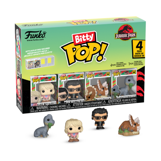 92953BITTY POP 4PK: JURASSIC PARK- TRICERATOPS (1X48) - TCPM000226070052