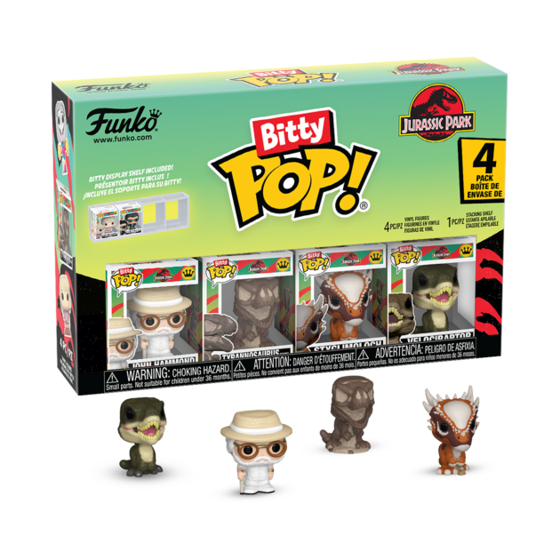 92954BITTY POP 4PK: JURASSIC PARK- RAPTOR (1X48) - TCPM000226070052