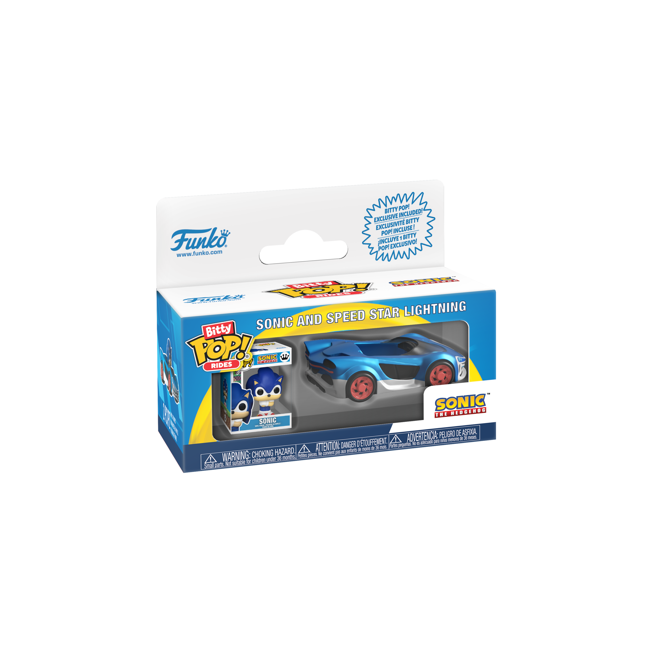 92960BITTY POP RIDE: SONIC- SPEED STAR W/SONIC - Image 2